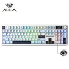 AULA F108 Pro Mechanical Gaming Keyboard Tri-Mode RGB Knob TFT Display 104-Key picture