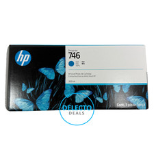 GENUINE HP 746 300-ml Cyan DesignJet Ink Cartridge, P2V80A SEALED BOX 2028 picture