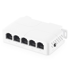 PoE Passthrough Switch, 1 in 4 Out Extender, IEEE802.3af/at/bt POE Powered 90... picture