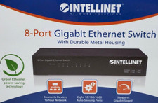 INTELLINET | 8-PORT GIGABIT ETHERNET SWITCH ✪NOS✪ 530347 HUB LAN NETWORK RARE US picture
