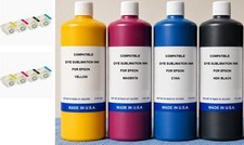 4 x DYE SUBLIMATION INK FOR EPSON SureColor F6200 F7200 F9200 F9370 + 8 CHIPS picture