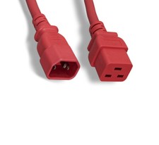 4Ft RED Power Cord for HP HPE AC Power Supply JD218A#ABA JD219A#ABA Jumper Cord picture