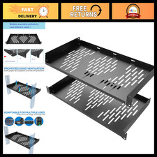 2PCS 1U Universal Server Rack Shelf, 10
