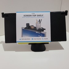 Screen Top Shelf • Space Saving Computer Screen Caddy for Laptops and Monitors. picture