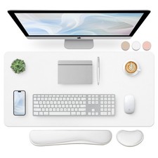 Bloss Leather Desk Pad and Keyboard Wrist Rest, Large Mouse Pad + Keyboard Pad+M picture