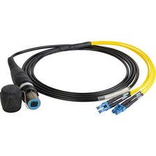 Camplex 100' opticalCON Quad NO4SX to Quad LC 1-Mode Fiber Breakout Cable picture
