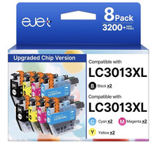 ejet LC3013XL Compatible Ink Cartridge 8PK BK/C/M/Y for Brother MFC-J491DW picture