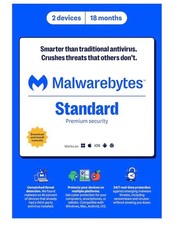 Malwarebytes Standard, Premium Software 2 Devices, 18 Month picture