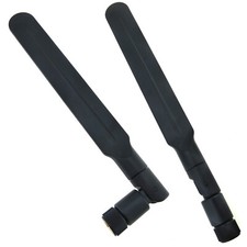 2pcs PC Wireless Antenna 2.4GHz 5GHz WiFi Bluetooth RP-SMA 8dBi Aerial Booster picture