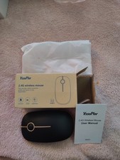 Vssoplor 2.4G Slim Portable Optical Wireless Mouse Black and Gold MS001 @c8 picture