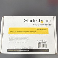 StarTech.com FTDI USB to RS-232 Null Modem Serial Adapter Cable ICUSB232FTN picture