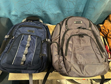 Kenneth Cole Reaction Solid Padded RFID Blocking Laptop Backpacks Blue/Gray picture