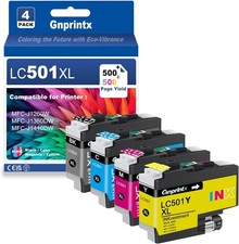 4Pack LC501XL LC501 Ink Cartridge Compatible for Brother MFC-J1260W MFC-J1360DW picture