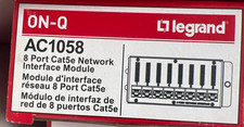 Legrand On-Q AC1058 8-Port Cat5e Network Interface Module Structured Media New picture