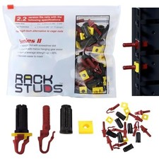 Server Rack Screws 100 Pack Red 2.22mm Cage Nut Replacement Mount picture