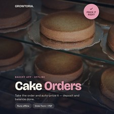 Cake Order Form Invoice Software Bakery Pricing Calculator App Small Business picture