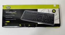 Gear Head 107-Key USB Windows Keyboard KB2500U Quiet Spill Resistant Black picture