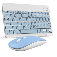 Wireless Bluetooth Keyboard and Mouse Set Rechargeable for iPad Laptop Mac PC US picture