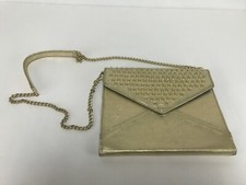 Rebecca Minkoff IPad Tablet Case Spikey Studded Gold Metallic Leather  picture
