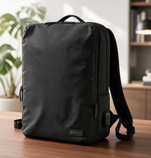 Nordace Siena Smart Backpack Black 15.6 Laptop USB Charging Travel Work Daypack picture
