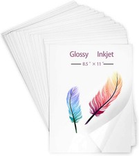 Waterproof Printable Vinyl Sticker Paper for Inkjet Laser Printer 8.5