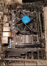 **AS IS** PC PART LOT - Motherboard Combo, PSUs, Fans, Cables, Disk Drives picture