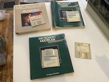 Vintage Microsoft Word / Chart / Multiplan / BASIC for Macintosh w/ Disks Manual picture