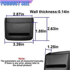 2PCS, Self-Adhesive Auto Storage Box, Car Seat Side Pocket Organizer picture