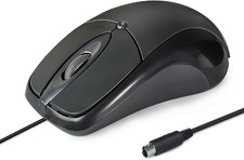 Wired PS/2 Optical Mouse - 1000 DPI Resolution, 3 Buttons, 5Ft Cable, Compatible picture