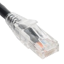 Patch cord cat6 clear boot 3 black picture