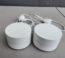 Google GJ2CQ Wifi 2 Pack Routers High Speed Connectivity 2 Ethernet Preowned picture