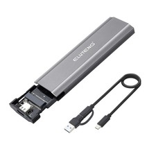 ELUTENG M.2 SSD Enclosure NVME SATA Dual Protocol Hard Drive Black  picture