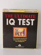 Vintage 1997 The Ultimate IQ Test  Prep Big Box Game CD-ROM Windows 95/98 picture