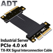 ADT PCI-E 4.0 Extension Cable X4 Male to Male PCIe Signal Switching Cable Gen4 picture