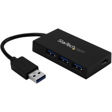 StarTech 4 Port USB 3.0 Hub, USB Type-A to 1x USB-C & 3x USB-A SuperSpeed 5Gbps, picture