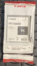 Canon PFI-106BK  BLACK Ink FOR iPF 6300, 6350, 6400, 6450 Genuine - 06/2015 picture