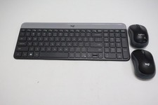 Logitech Wireless Keyboard MK220 2x M185 Mouse Set | No USB Receiver | Used picture