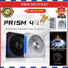 LDPCSJ PRISM 4 RS 120mm ARGB Case Fan 4-Pin PWM Quiet 800-1600RPM PC Cooling picture
