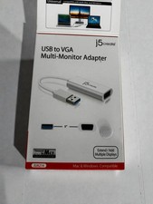 New j5create JUA214 USB - VGA Multi-Monitor Adapter 192 0x 1080 Mac & Win picture