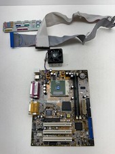 ASUS CUW-AM Socket 370 Motherboard Intel Celeron 766MHz RAM IO Shield Retro Win9 picture