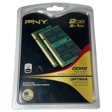 PNY 2 GB Kit (1GB each) DDR2 PC2-5300 Optima Dual Channel Memory Kit New picture