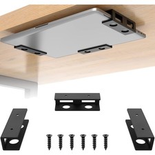 3 PCS Under Desk Laptop Mount with Anti-Scratch Felt Board - Adjustable & Durabl picture
