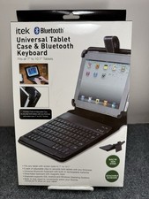 Itek Universal Tablet Case & Bluetooth Keyboard Black NEW in Box picture
