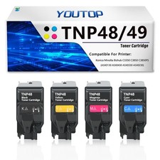 YOUTOP 4PK TNP-48 TNP48 Toner Cartridge High Yield A5X0130 A5X0430 A5X0330 A5X02 picture