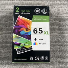 Zunyi Bowang 65XL Ink Cartridges 2PK Black Tri-Color Compatible For HP Printers picture