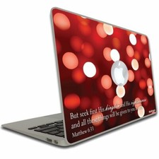 Matthew 6:33 Bible Verse Macbook Air or Macbook Pro Skin -  picture
