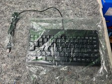 New Adesso EasyTouch 110 Mini Keyboard AKB-110B 6ft Cable with USB PS2 converter picture