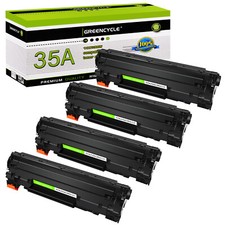 GREENCYCLE CB435A 35A Black Toner Cartridge For HP LaserJet P1005 P1006 P1008 US picture