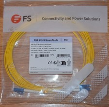 FS.com 5 Meter - 16 FT LC/LC 9/125 Duplex Single Mode Fiber Patch Panel New picture