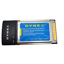 Dynex Wireless Enhanced G Notebook Card Laptop PCMCIA DX-WGPNBC Silver Black picture